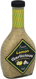 Salamida New York State Fair Lemon Garlicious Marinade, 16 oz | All-Natural, Gluten-Free, Citrus & Garlic Infused Sauce for Fish, Poultry, Pork & More