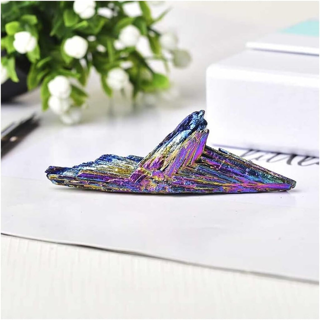 Crystal Stone Natural Crystal Stone Cluster Mineral Color Feather Gifts Presents