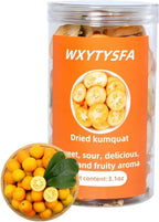 Dried kumquat slices, kumquats, fresh kumquats, citrus, great for cocktails and snacks or drink toppings, 3.17 oz/90 grams