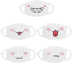 Cute Cat Face Mask, Kawaii Cotton Mouth Masks Reusable Washable Face Mask Anti-Dust Anime Masks for Women Men