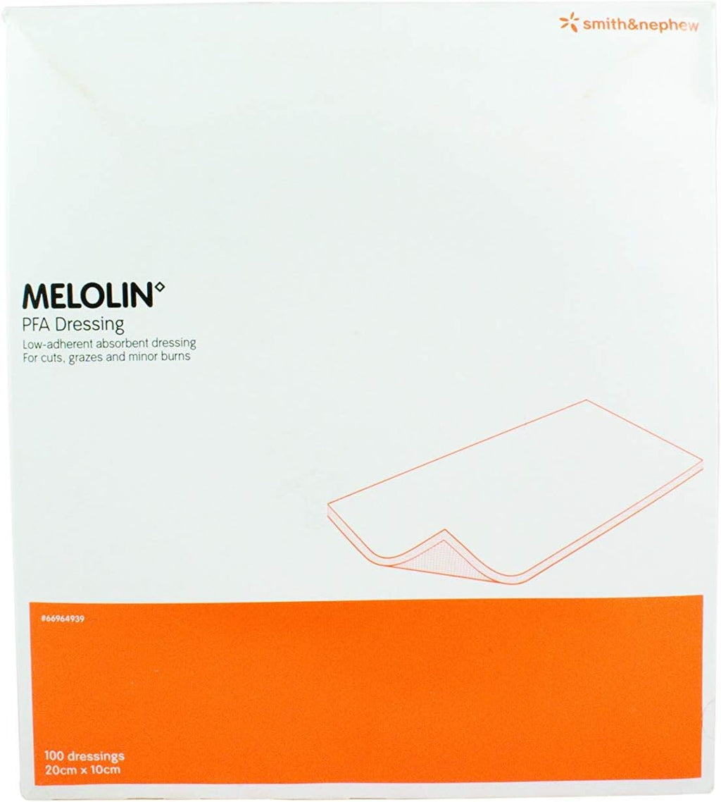 St John Ambulance Supplies Supplies Melolin Cushioned Dressing Pad 10 x 20cm Pack of 100