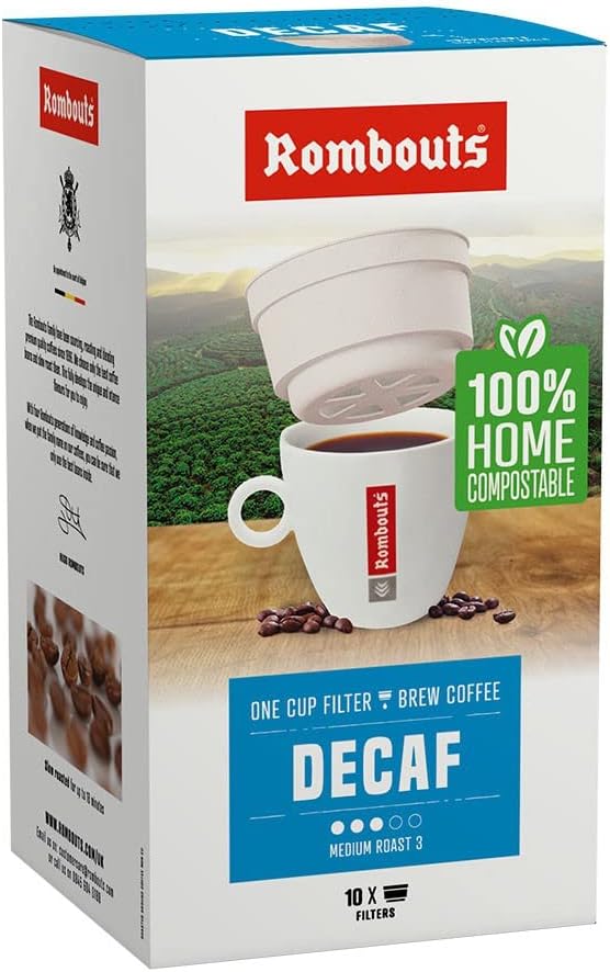 Rombouts Decaffeinated Individual Filter Coffees (10) - Pack of 6