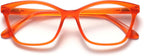 OPULIZE KAT Reading Glasses for Women Men, Cat-Eye Frame with Spring Hinges, Matt Orange +2.00 (Pack of 1)
