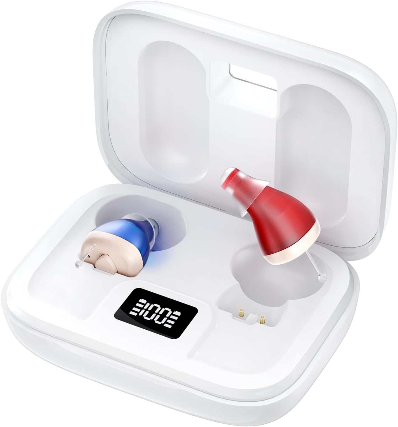 Flaygo Rechargeable Hearing Aids for Seniors with 16-Channel Digital Chips Intelligent Noise Cancellation for Clear Sound Super-Mini Invisible Design Comfort Fit in Ear Canal & 7-Day Ultra Standby,Not Hearing Amplifiers