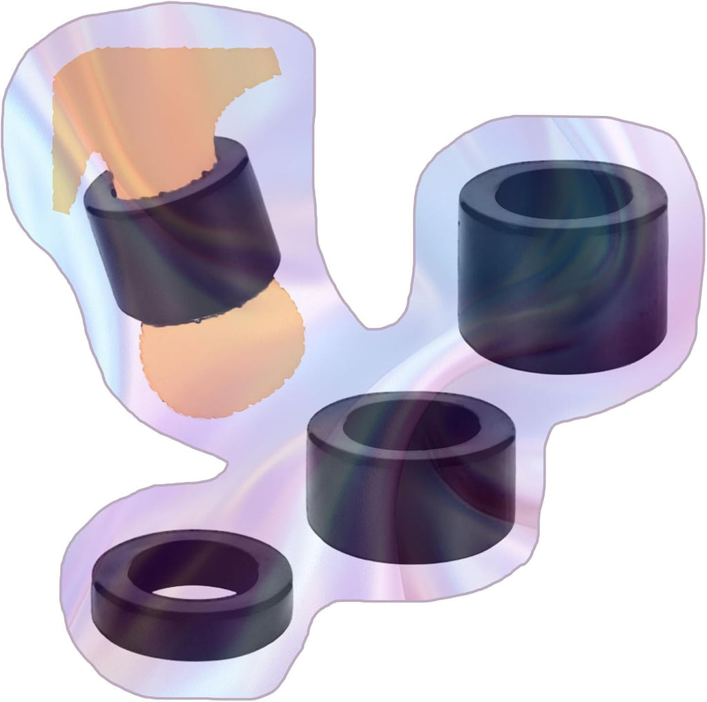 3 pcs Men's Training Ring Set, with Elastic Exercise Accessories -A24JUS (Black:B)