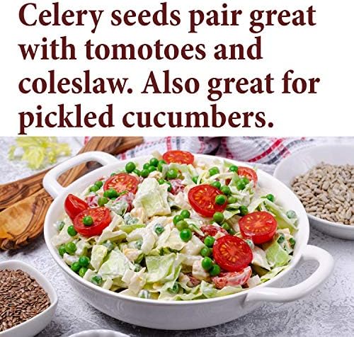 The Spice Way Celery Seed - premium whole seeds 8 oz