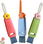 3 in 1 Cup Lid Cleaning Brush, Portable Water Bottle Brush, Multifunctional Bottle Cleaner Brush Set for Tight Spaces, Bottle Gaps, Tumblers, Travel Mug Caps(3 PCS)