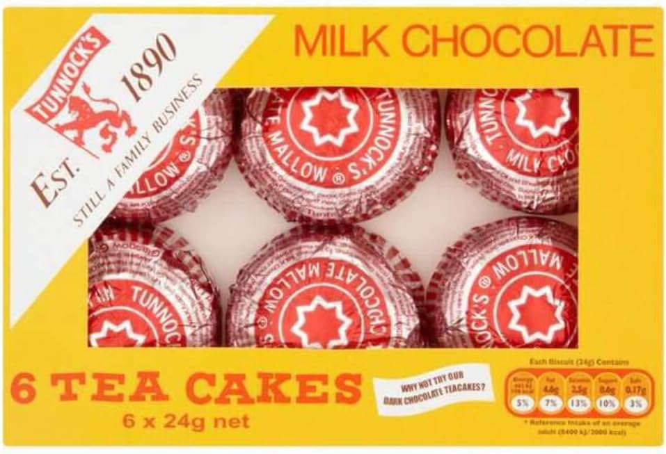Tunnock's Tea Cakes Milk Chocolate 6 x 24g