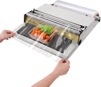18 Inch Hand Wrapping Machine Heating Film Sealing Machine, Film Wrapper for Fruit Tray Food Packaging