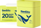 Disposable Car Garbage Bin Bags, Vomit Trash Bags made with Recycled Plastic Bottles for Boat, Plane, Travel, Camping, Bedroom, Study Room, Office and Car, 20 pcs