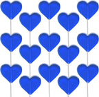 Fruidles Lollipops Mini Heart Shaped 30 Lollipops, Blueberry Flavored Delicious Lollipop, Individually Wrapped, 5g Lollipop