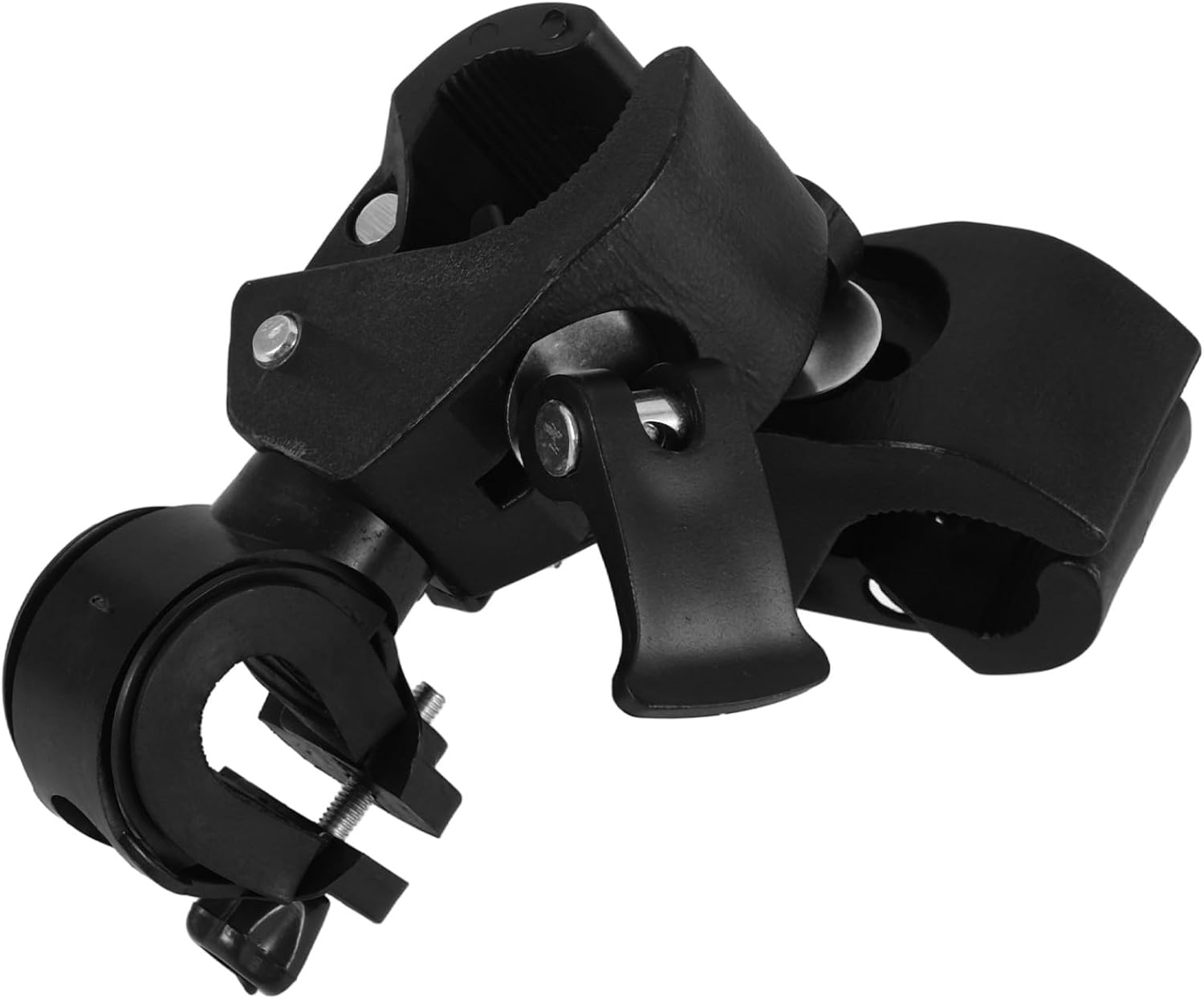 Wheelchair Cane Holder Crutch Support Mount 2pcs Adjustable Rotatable Cane Rack Accessories for Mobility Scooters and Rollators Elderly Walking Aid