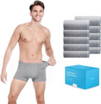 10 Pack Disposable Cotton Men Underwear for Travel Fitness Swimming Hotel Spa Hospital Stay Grey