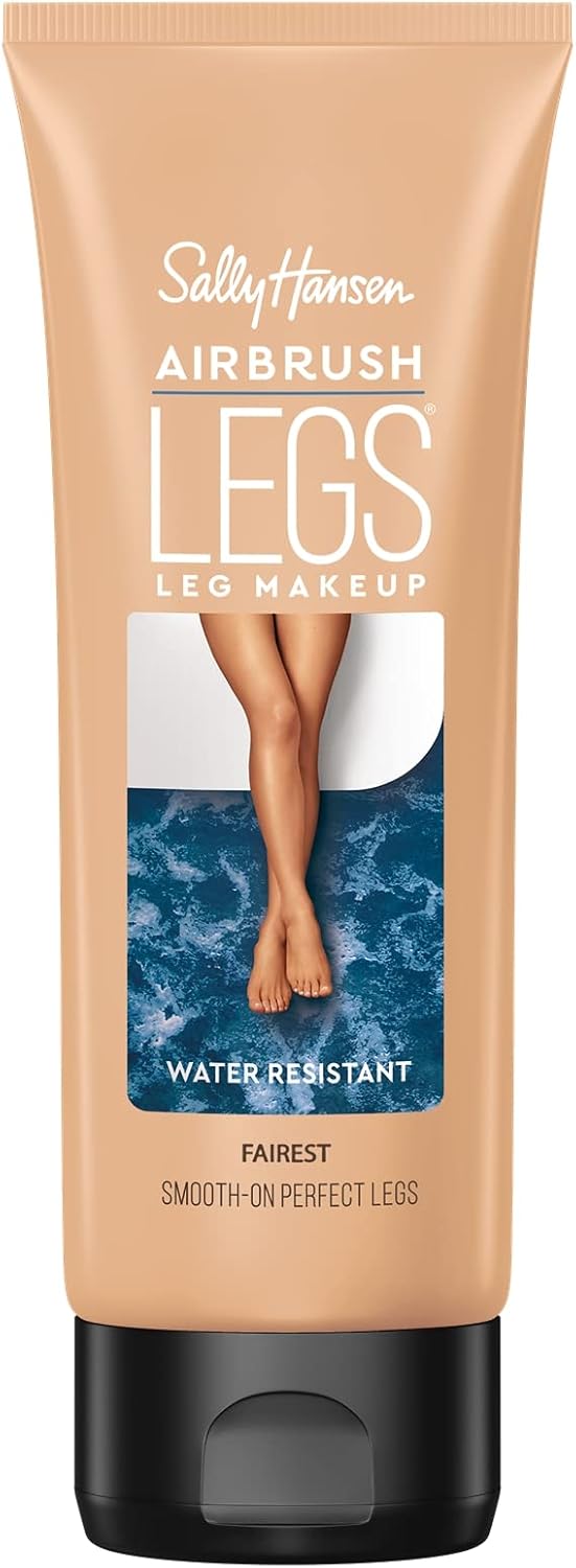 Sally Hansen Airbrush Legs Leg Makeup Lotion | Easy Application, Flawless-Looking Legs, Water-Resistant, Transfer-Proof | Fairest | Natural Tan Finish