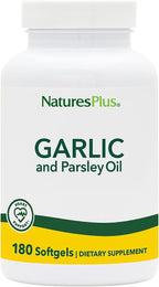 NaturesPlus Garlic and Parsley Oil - 180 Easy-to-Swallow Softgels - Supports Immune Health - Gentle on the Stomach - 180 Servings