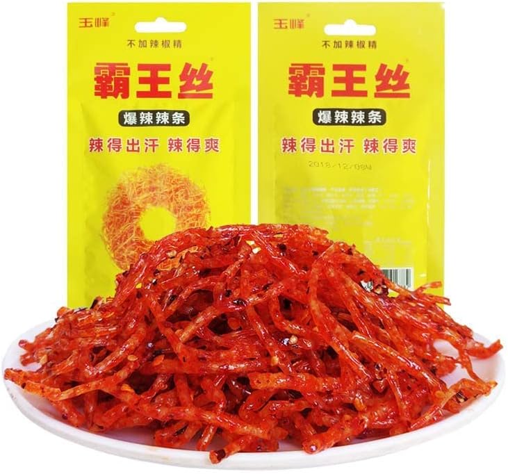 Handmade spicy strips， Mala spicy silk latiao , spicy mala spicy silk latiao, Konjac cool, snack spicy silk, Big gluten,hot slices,Vegetarian Snacks，Sweet and spicy gluten (Very Spicy Spicy Noodles,30bags)