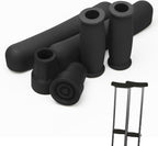 Replacement Crutch Pads, Ahier Padding for Walking Arm Crutches, Hand Grips, and Feet Caps, Fits Standard Aluminum Crutches 6 Pieces-Set
