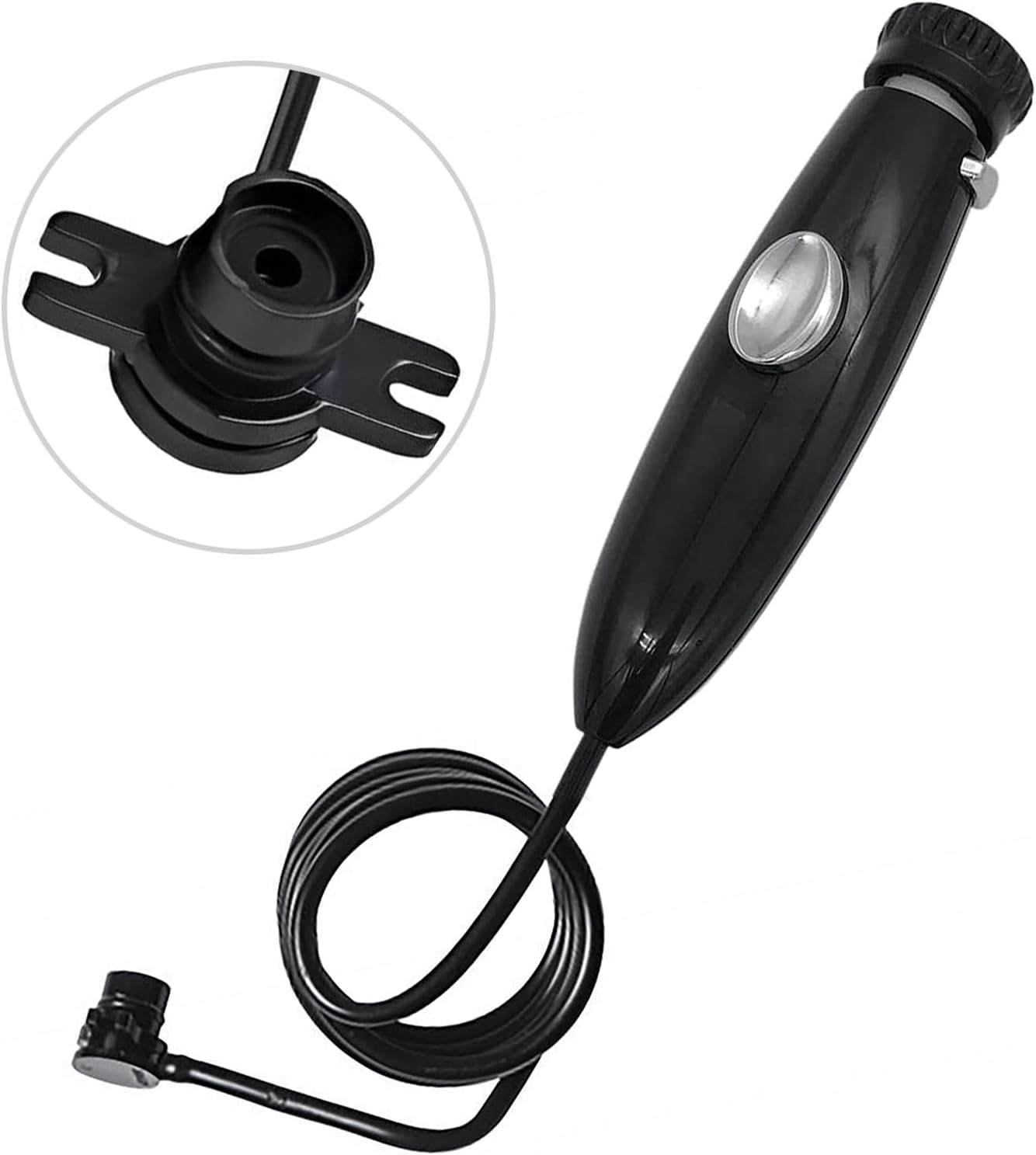 Oral Hygiene Accessories Compatible with Waterpik WP-100, WP-900 Replacement Kit for Ultra Water Flosser, Pack of 1 Handle/Hose（Black）