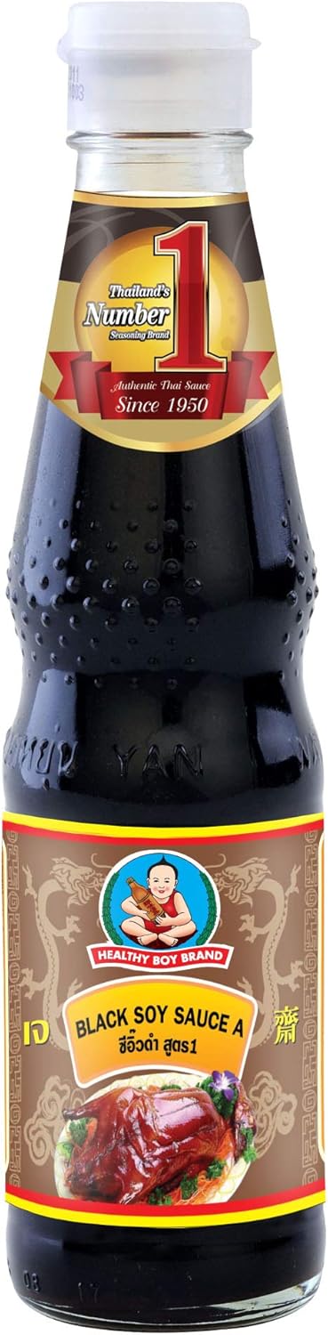 Healthy Boy Thai Black Soy Sauce, 14 Ounces, Product of Thailand (1 Bottle)