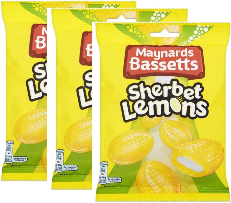 Bassetts Sherbert Lemons 192g (3 Pack)