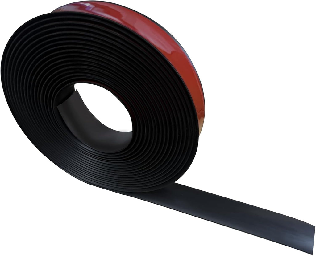 Floor Transition Strip Self Adhesive 2"×20' Black Vinyl Floor Transition Strip Floor Divider Strip Flooring Transition Strips for Laminate Flooring, Uneven Floors, Carpet (20FT, 2in, Black)