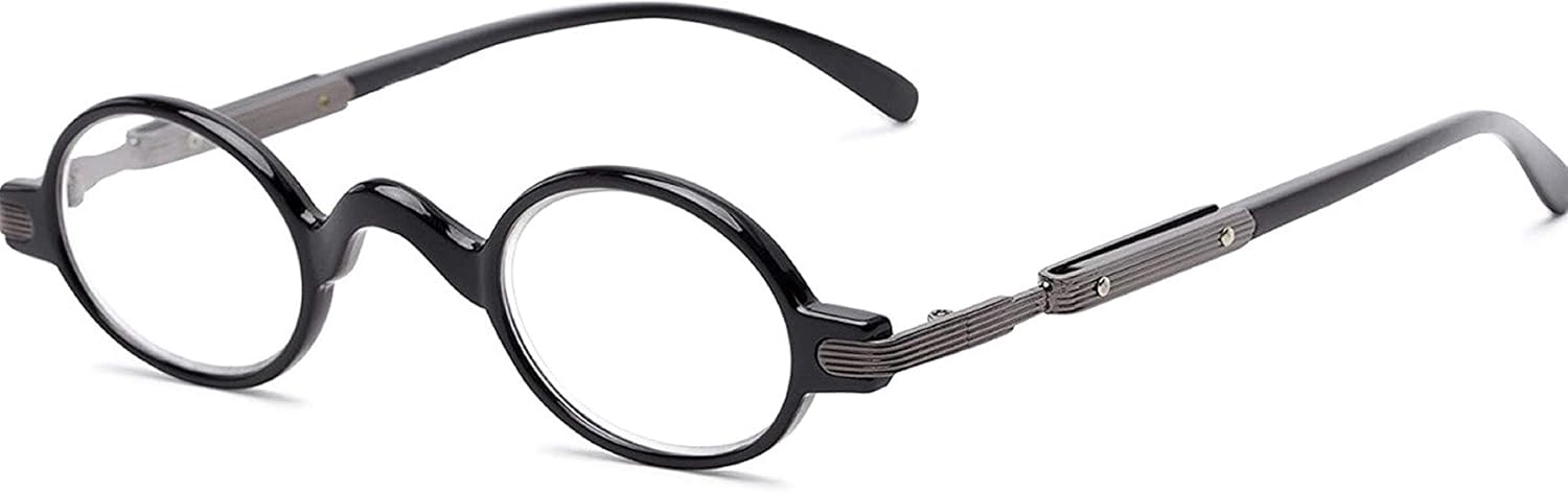 The Potter Unisex Circle Readers, Metal Round Vintage Reading Glasses, Cheaters for Men and Women