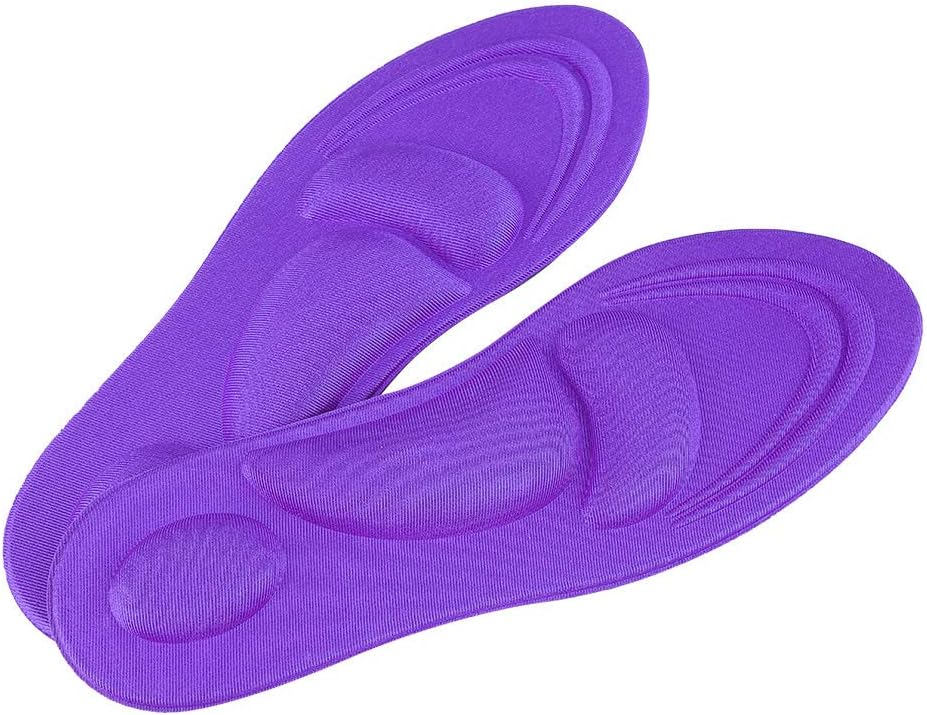 Yctze Black Orthotic Shoe Insoles with Arch Support, Flat Foot Relief Memory Foam Pads, Protective and Comfortable for Men, Suitable for Sport, Hiking, and Work Shoes (Female)