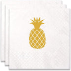 100 Count of Disposable Pineapple Paper Napkins for Birthday Party Baby Shower Wedding Decoration