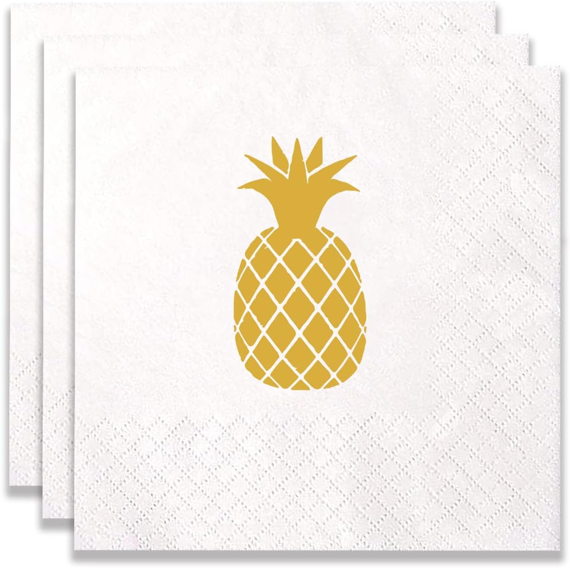 100 Count of Disposable Pineapple Paper Napkins for Birthday Party Baby Shower Wedding Decoration