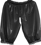 Black Sexy Boxer Latex Pants Rubber Shorts Lingerie Party Role Playing
