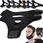 Airflow Jaw Strap Veralabs, Veralabs Air Flow Jaw Strap, Airflow Jaw Strap, Adjustable Jaw Strap for Sleeping Close Mouth, Anti Snoring Chin Strap for Women Men Snoring (Black,3 Pcs)