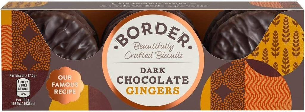 Border Dark Chocolate Ginger Crunch 150g X 4 Pack