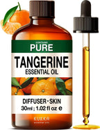 100% Pure Tangerine Oil - 1 Fl Oz Tangerine Essential Oil for Hair, Skin, Diffuser, Aromatherapy & DIY Soap Making Scent