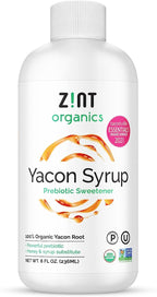 Organic Yacon Syrup - 100% Pure Paleo-Certified Prebiotic Fiber, Natural Sweetener, Non GMO, Pure Yacon Root Superfood - Natural Diet Aid (8 fl oz)