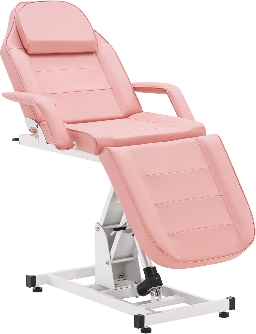 BarberPub Salon SPA Massage Bed Tattoo Chair Facial Adjustable Table Beauty Equipment 0100 (Pink)