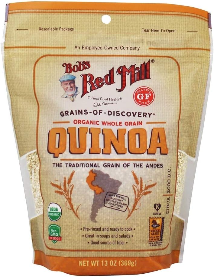 Bob's Red Mill Organic White Quinoa, 13 Ounce (Resealable)