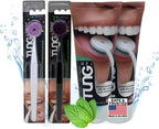 Tung Tongue Cleaning Kit, Tung Brush and Gel, Bad Breath Odor Eliminator, Halitosis Defense, USA Made (Set of 2)
