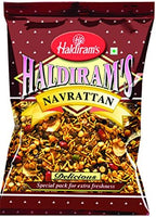 Haldiram's Navrattan , Delicious Hot & Spicy Blend of Savoury Noodles, Lentils, Peanuts, Puffed Rice and Sun Dried Potato Chips- 35.30oz, 1kg