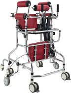 8 Wheels Walkers for Seniors, Height Adjustable Aluminum Walkers, Anti-Backward Size Aldult Walker, Lightweight Mobility Aid, Supports up to 350lbs, for Elderly Handicapped Disabled