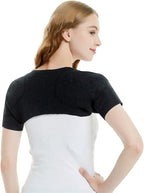 Shoulder Support Brace Warm Shoulder Protection Elastic Wool Shoulder Pad Stability Brace Adjustable Shoulder Warp Sleeve Protector for Pain Relief Injury Recovery Compression Arthritis Chronic Unisex