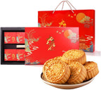 Phuumy 1.76lb Mooncake Delicious and Traditional Moon Cake Assortment,Mooncakes Filled with Rich and Flavorful Ingredients, Perfect for Celebrating Mid-Autumn Festival （8Pcs）