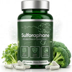Sulforaphane Supplement - Broccoli Sprout Extract Capsules with Glucoraphanin, Natural Cellular Health Support, Antioxidant Defense for Wellness, Vegan and Non-GMO, 120 Veggie Capsules