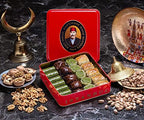 Hafiz Mustafa 1864 Istanbul Baklava Pastry Box - Baked Baklava Dessert Snacks Made from Fresh Phyllo Dough Sheets, Pistachio, Hazelnut, Walnut - Turkish Sweets Tray Gift Ideas for Birthday, Christmas