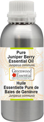 Greenwood Essential Pure Juniper Berry Essential Oil (Juniperus communis) Steam Distilled 630ml (21 oz)