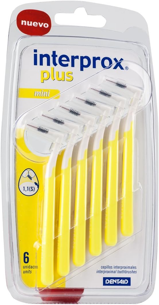 VITIS DENTAID Interprox Plus Mini White Toothbrush, Unisex Adults, Battery Powered, 6 UI