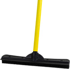 FURemover Pet Hair Removal Rubber Broom, 58" Telescopic Handle