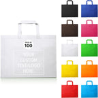 100 Reusable Shopping Bags custom bags with logo-Ideal for Company Promotions, commercial advertising,grocery bags