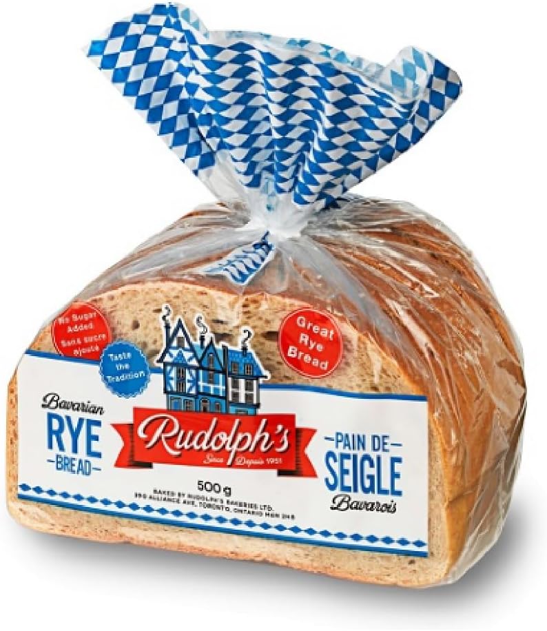 Rudolphs Bavarian Rye Bread 16oz. Seedless Sliced Sandwich Loaf