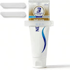 2-Pack Toothpaste Tube Squeezer by JM.JEEMI - Easy Squeeze Dispenser for Kids, Manual Roller Clip for Bathroom & Travel, Fits Toothpaste, Cream & Paint Tubes up to 2.6" Wide