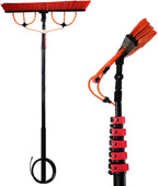 Water Fed Pole Kit, Solar Panel Cleaner, 3.6-11M Window and Solar Cleaning Pole Brush Window and Solar Panel Cleaning System Windows Cleaning & Washing Tool,24FT/7.2M